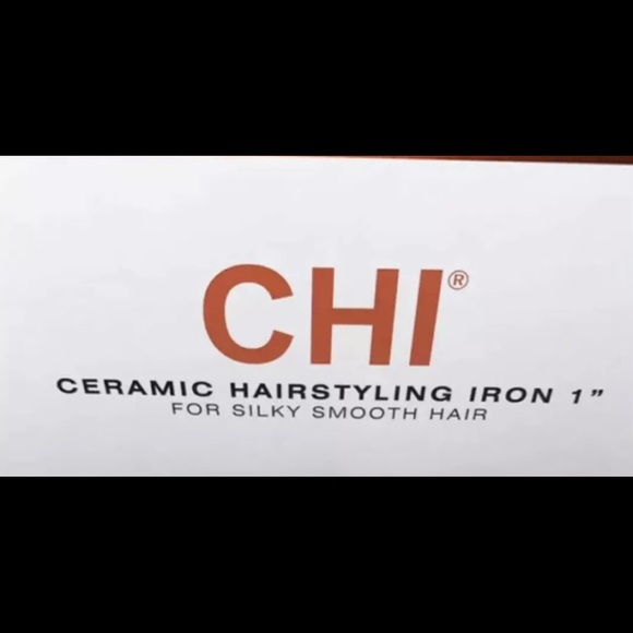 CHI 1" Ceramic Hairstyling Iron Far Infrared Straighten Curl Ruby Metallic Flip - Picture 2 of 2